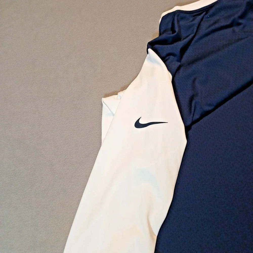 Nike Dri-Fit Penn State Nittany‎ Lions Long Sleeve Shirt Men's Size L White Blue